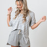 Nautical Charm Shift Tee in Grey Image - 1
