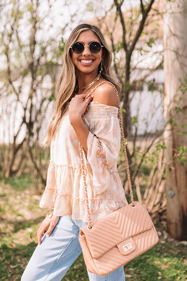 Flirty Phase Off Shoulder Top in Birch Image - 3