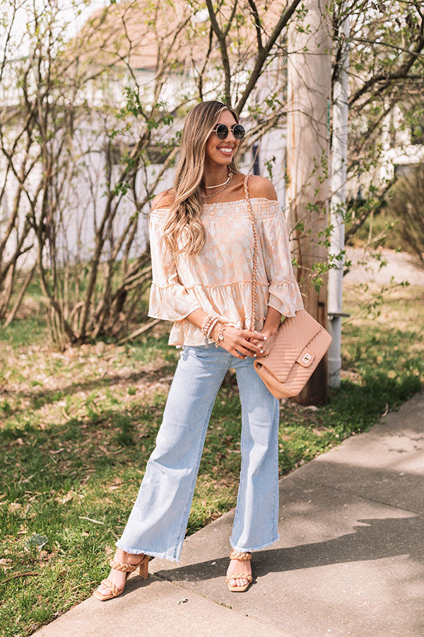 Flirty Phase Off Shoulder Top in Birch Image - 2