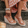 The Raela Wedge In Peach Image - 1