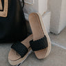 The Shania Braided Espadrille In Black Image - 1