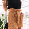 Sol De Chic Polka Dot Shorts In Orange Image - 1