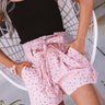 Sol De Chic Polka Dot Shorts In Pink Image - 1