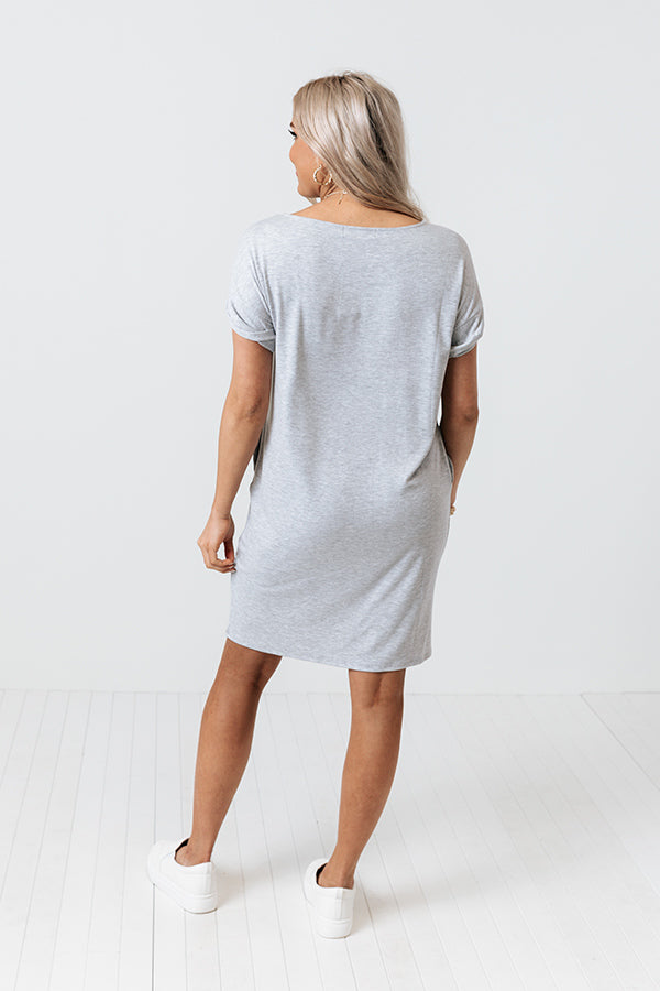 Hyde Park T-Shirt Dress In Grey Image - 4