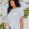 Sangria Sway Embroidered Top In White Image - 1