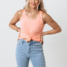 Meet Me At The Sandbar Shift Tank In Light Coral Image - 1