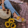 The Shania Braided Espadrille In Mustard Image - 1