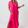 Thrive Vibes T-Shirt Maxi in Pink Image - 1