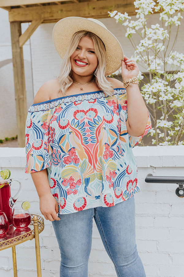 Tropical Happiness Shift Top Curves Image - 4