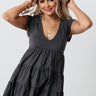 Sea Shine Babydoll Tunic Dress In Charcoal Image - 1