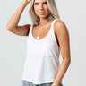 Cali Bound Shift Tank In White Image - 1