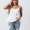 Hearts So Happy Babydoll Tank In White Image - 1