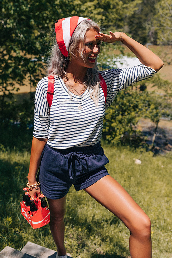 Summer Rewind Stripe Shift Tee Image - 1