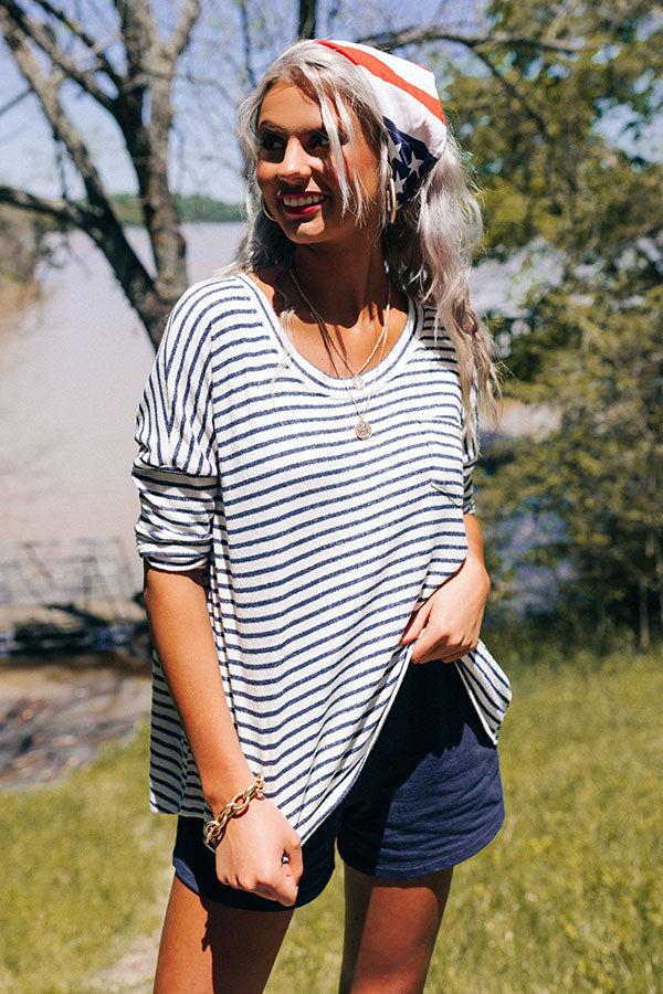 Summer Rewind Stripe Shift Tee Image - 5