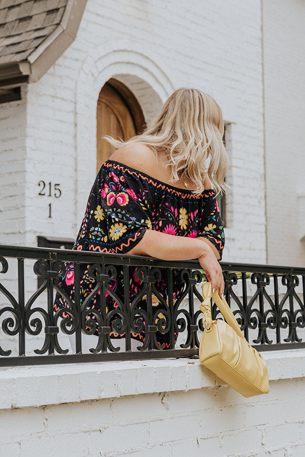 Mojitos In Mexico Floral Shift Top Curves Image - 2