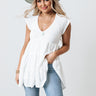 Sea Shine Babydoll Tunic Dress In White Image - 1