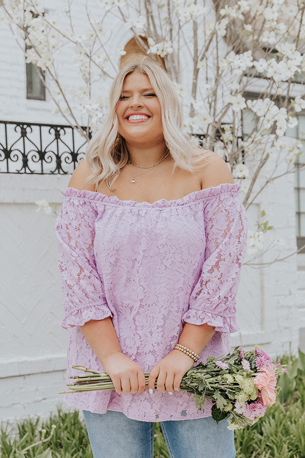 Learn Your Heart Lace Shift Top Curves Image - 1