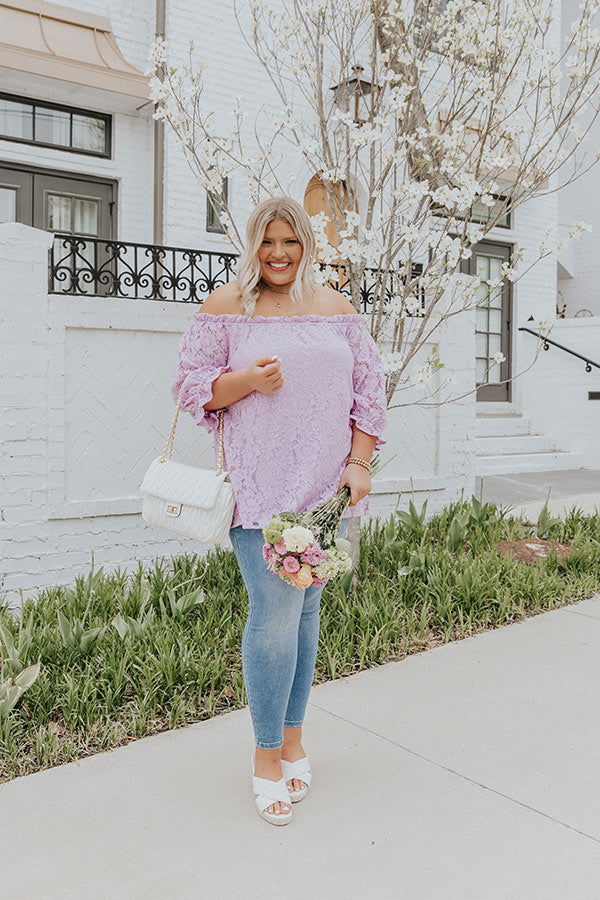 Learn Your Heart Lace Shift Top Curves Image - 3