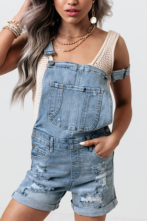 The Quinsi Distressed Overalls Image - 3