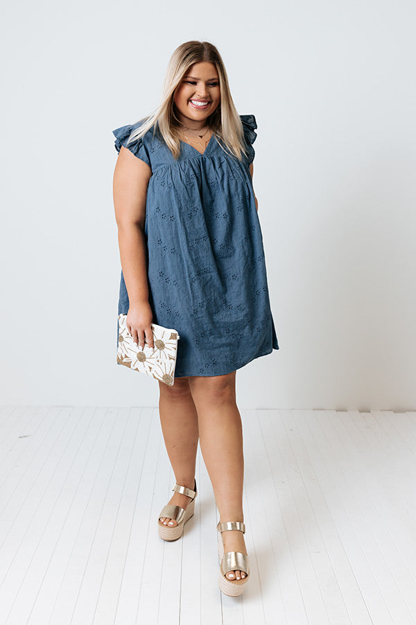 Saturday Afternoon Eyelet Dress   Curves Image - 2