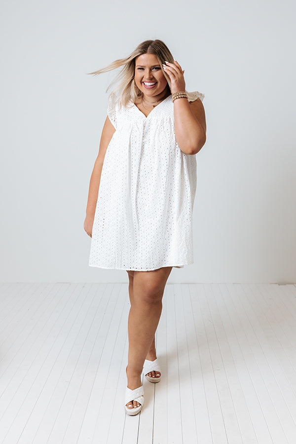 Peace And Serenity Eyelet Dress   Curves Image - 1
