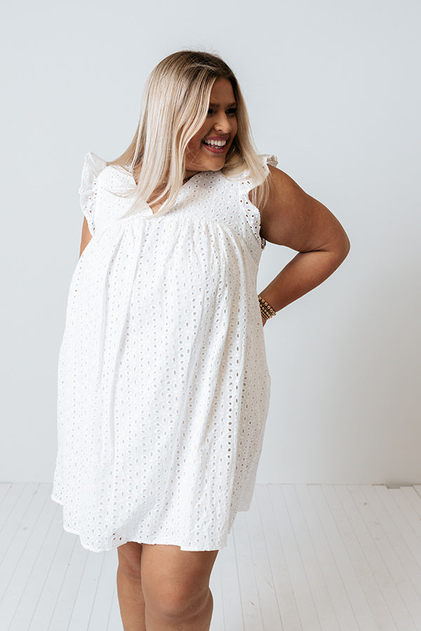 Peace And Serenity Eyelet Dress   Curves Image - 2