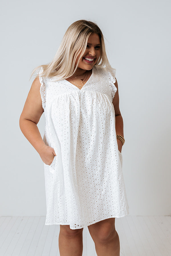 Peace And Serenity Eyelet Dress   Curves Image - 4