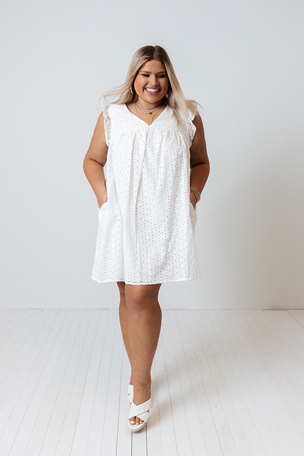Peace And Serenity Eyelet Dress   Curves Image - 3