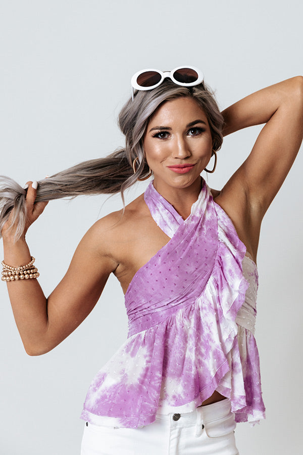 Santorini Twirls Halter Top Image - 2