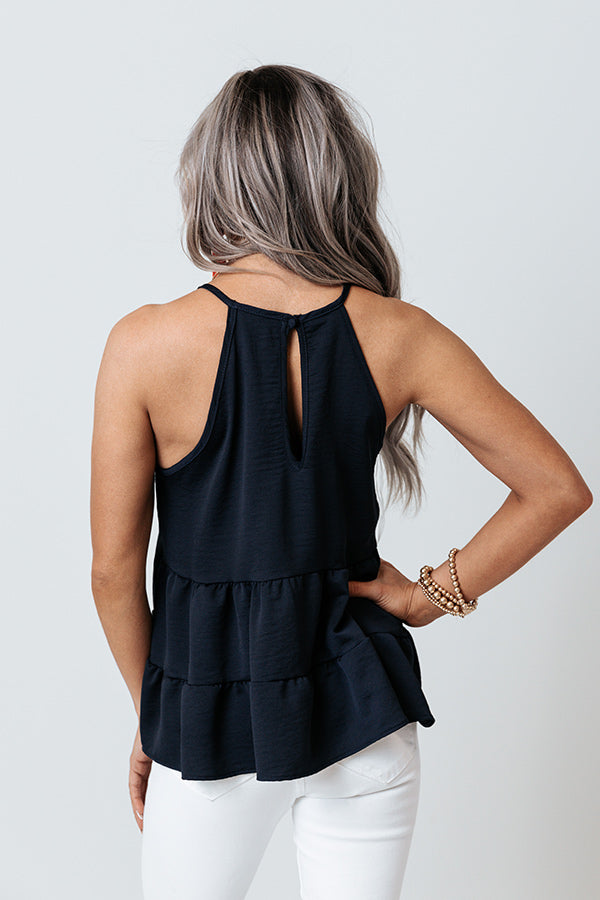 Americana Kisses Tank In Navy Image - 4