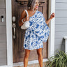 Beach Dip Tie Dye Dress In Navy Image - 1