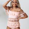 Ocean Isle Lace One Piece Swimsuit in Peach Image - 1
