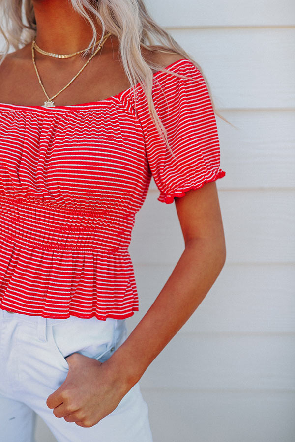 It's A Vibe Stripe Top Image - 3