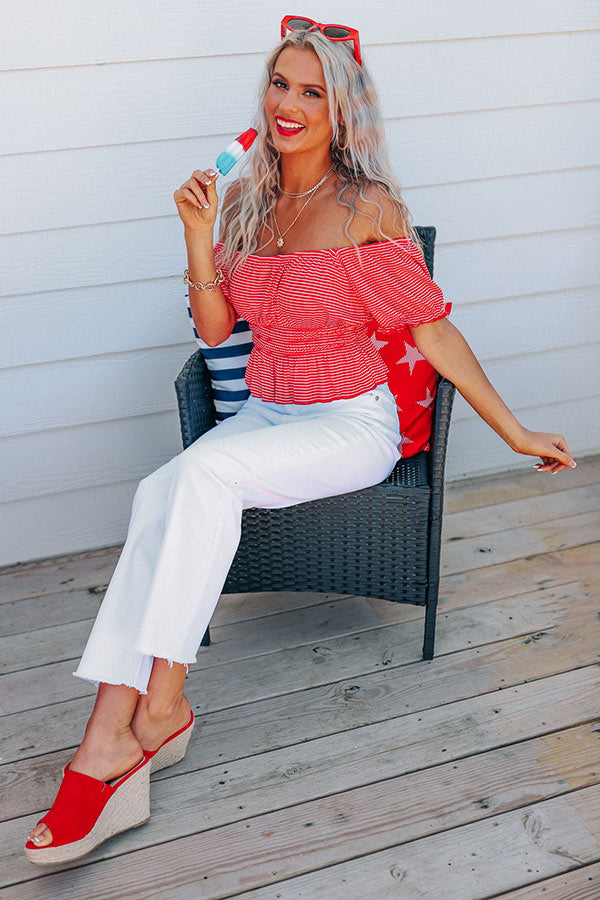 It's A Vibe Stripe Top Image - 4