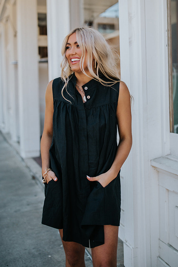 Windsor Castle Shift Dress In Black Image - 1