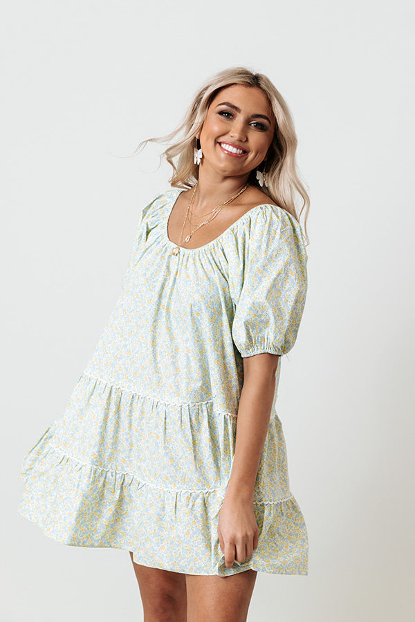 Tea Time Divine Floral Shift Dress Image - 3