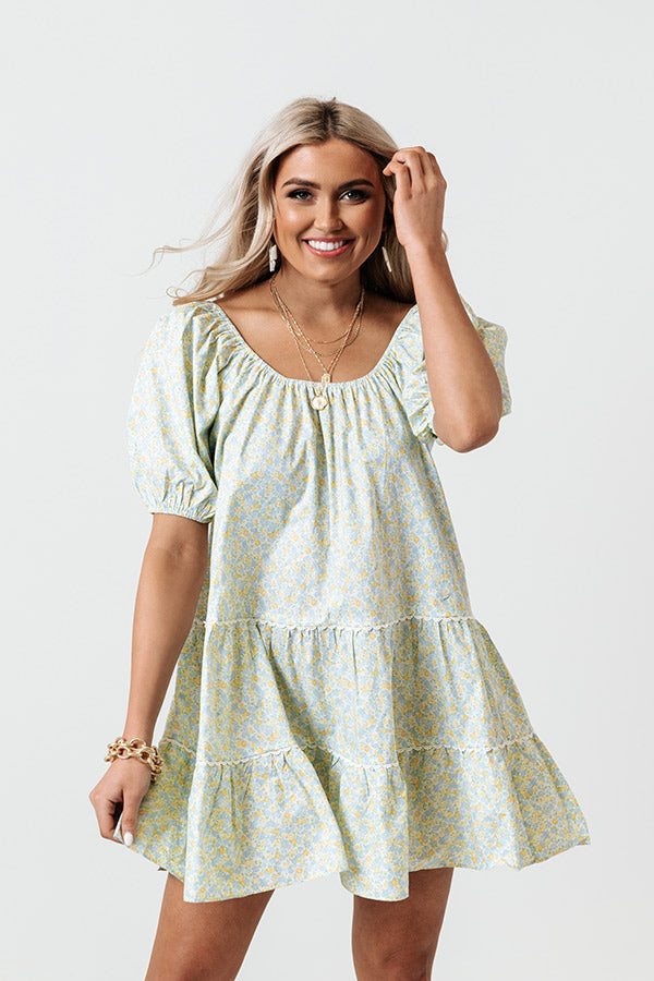 Tea Time Divine Floral Shift Dress Image - 1