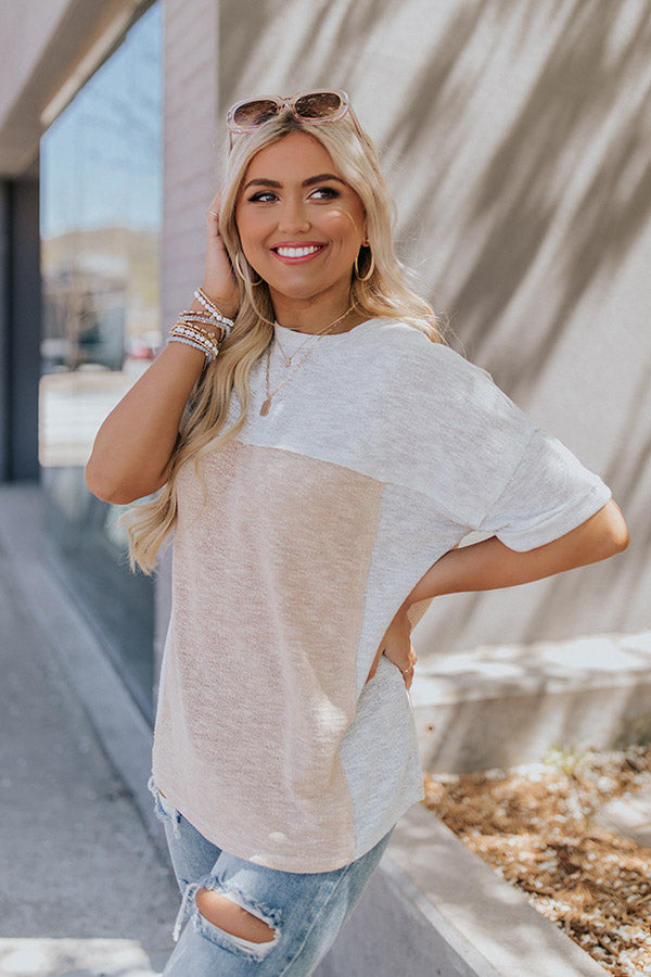 Live And Learn Colorblock Knit Top Image - 1