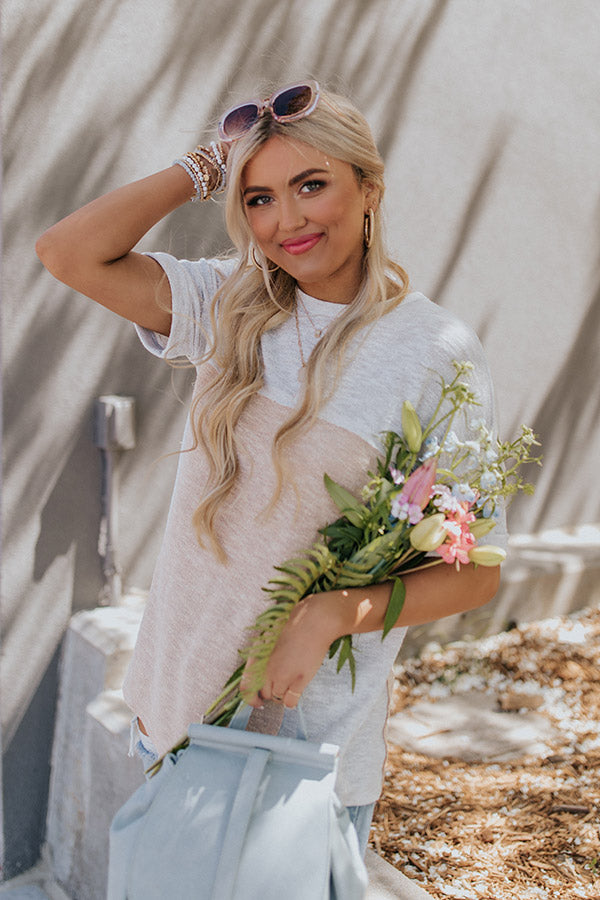 Live And Learn Colorblock Knit Top Image - 1