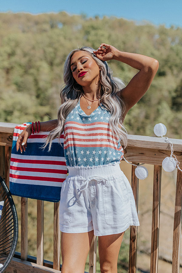 The Redmond Linen-Blend Shorts in White Image - 1