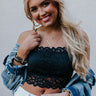 True Mood Lace Bralette In Black Image - 1