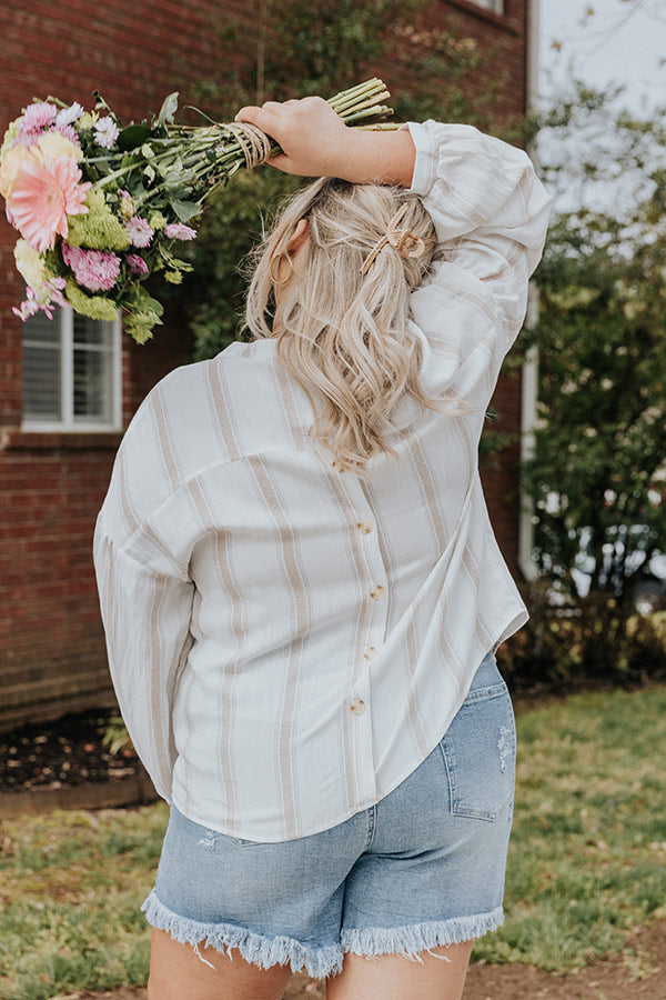 Wonder Years Shift Top In Iced Latte Curves Image - 4