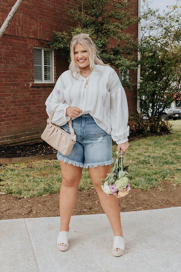 Wonder Years Shift Top In Iced Latte Curves Image - 3