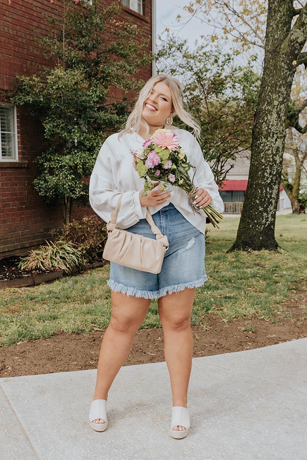 Wonder Years Shift Top In Iced Latte Curves Image - 2