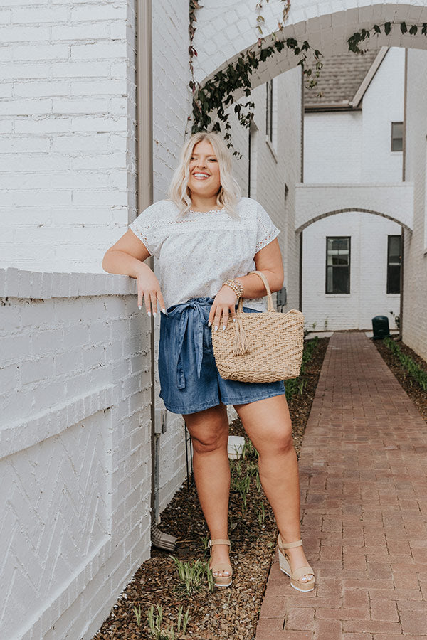 Permission To Smile Shift Top In Blue   Curves Image - 2