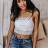 True Mood Lace Bralette In White Image - 1