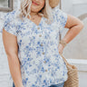 Coastal Calling Floral Top  Curves Image - 1