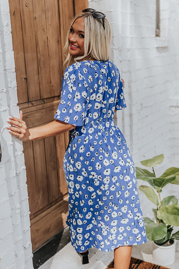 Better By The Beach Floral Dress Image - 5