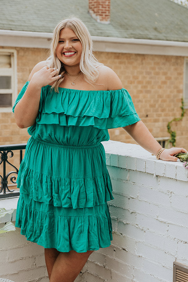 Del Mar Ruffle Dress Curves Image - 4