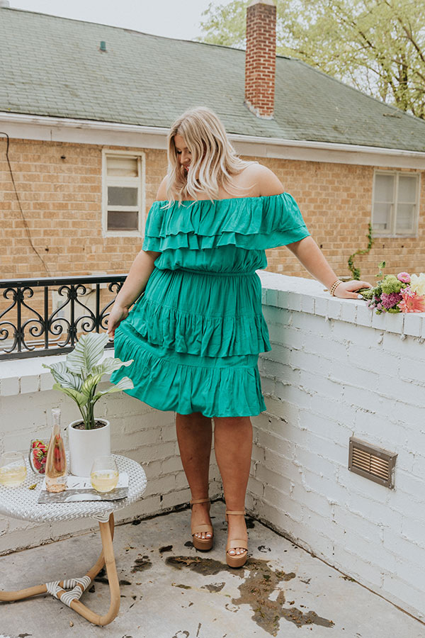 Del Mar Ruffle Dress Curves Image - 3